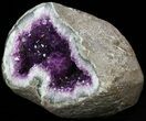 Dark Amethyst Geode From Uruguay- lbs #41898-2